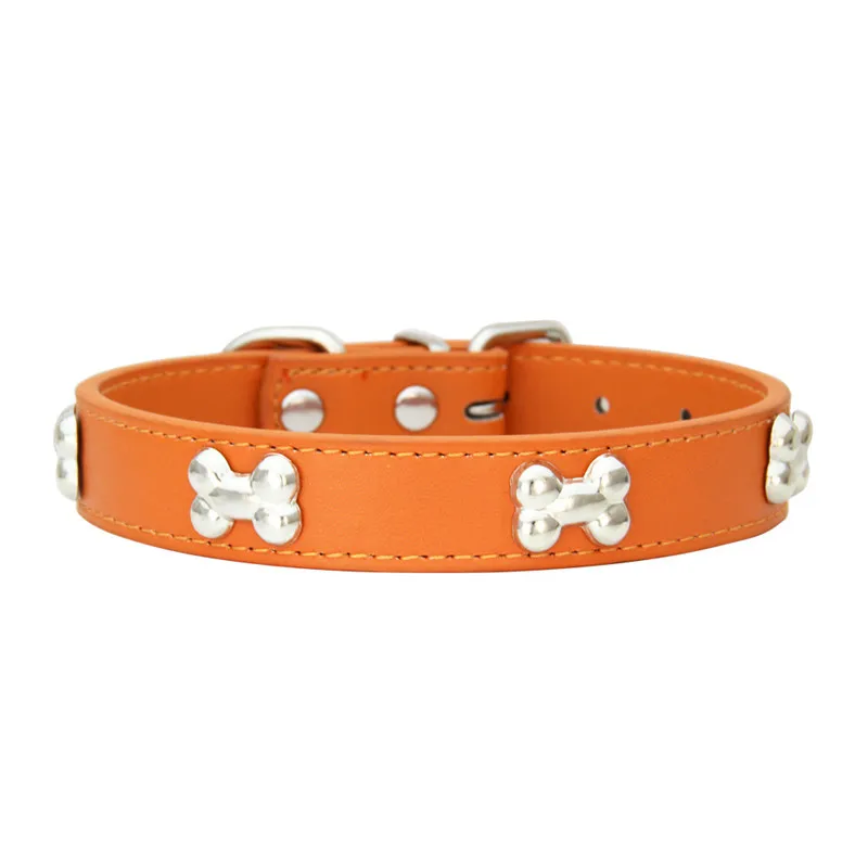 Luxe Kunstleren Halsaccessoire voor Huisdieren met Metalen Botdetails | Verstelbaar en Comfortabel | Geschikt voor Honden en Katten - Image 16