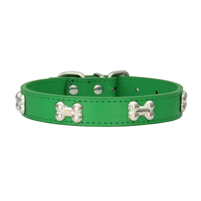 Luxe Kunstleren Halsaccessoire voor Huisdieren met Metalen Botdetails | Verstelbaar en Comfortabel | Geschikt voor Honden en Katten - Image 7