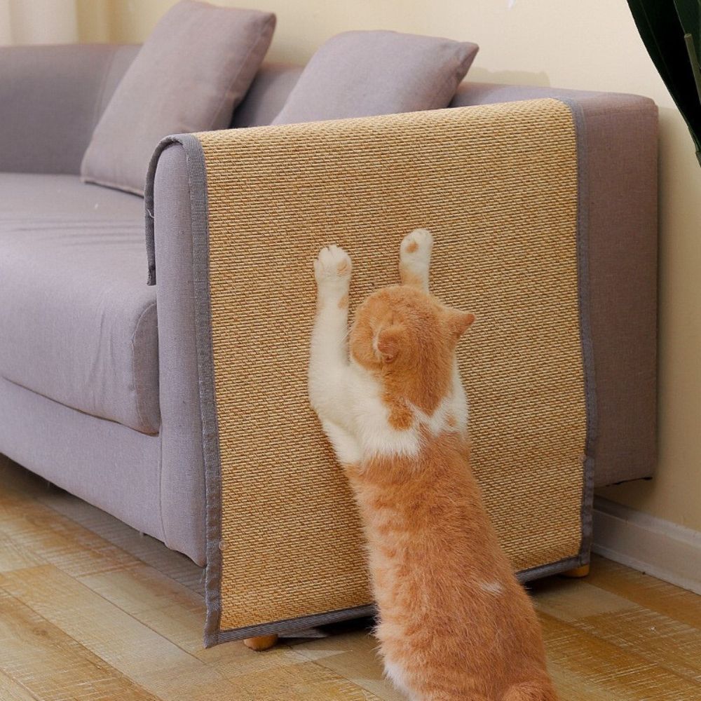 ScratchGuard™ Meubelbescherming Deluxe | Beschermhoes voor Bank en Fauteuil tegen Kattenkrabben | Premium Milieuvriendelijke Sisalstof | Bevordert Kattenwelzijn en Krabgedrag | Duurzame Bescherming voor Thuis