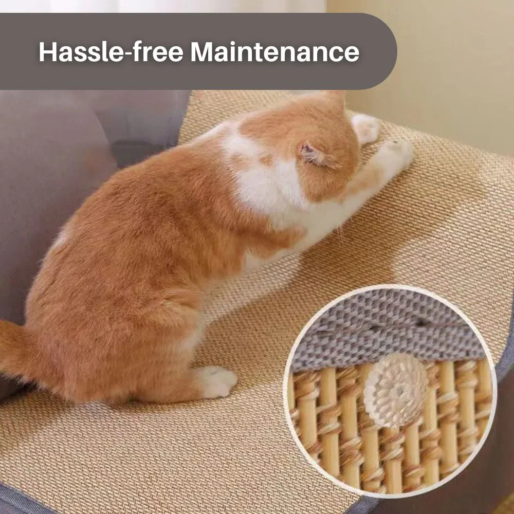 ScratchGuard™ Meubelbescherming Deluxe | Beschermhoes voor Bank en Fauteuil tegen Kattenkrabben | Premium Milieuvriendelijke Sisalstof | Bevordert Kattenwelzijn en Krabgedrag | Duurzame Bescherming voor Thuis - Image 10