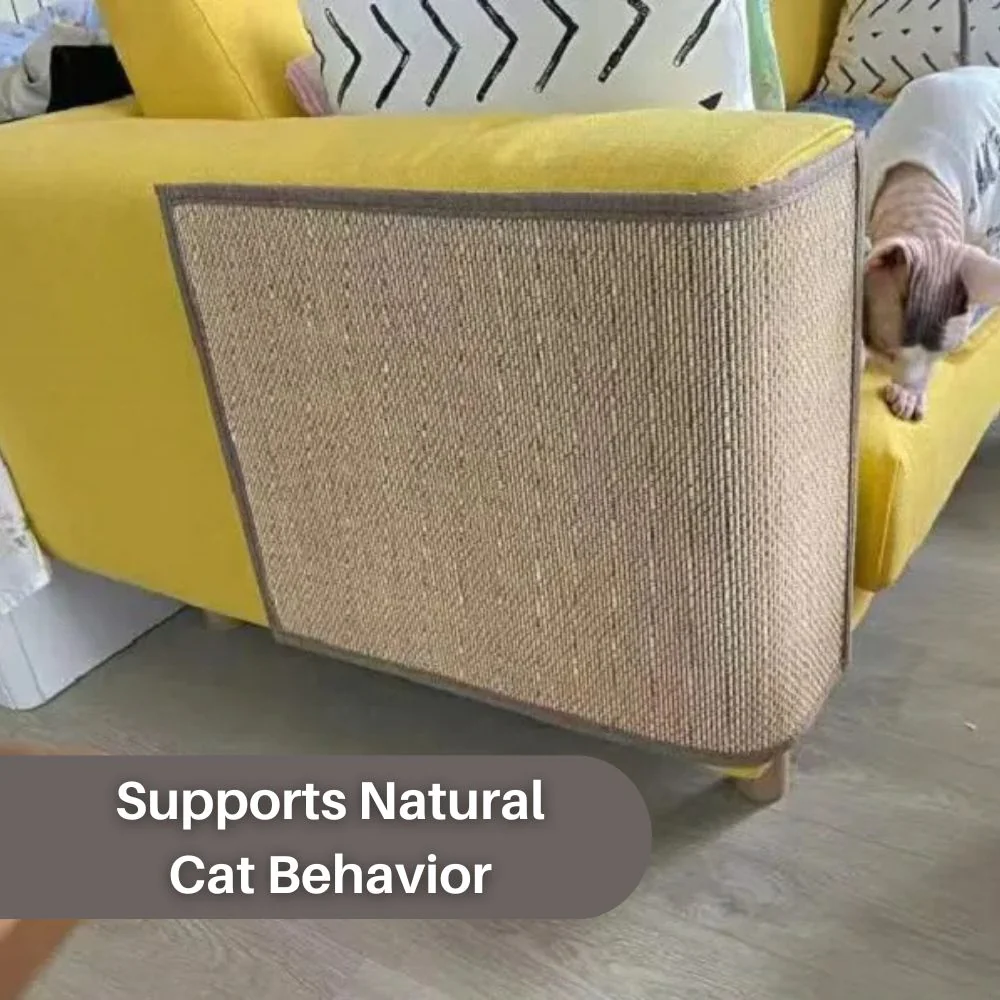 ScratchGuard™ Meubelbescherming Deluxe | Beschermhoes voor Bank en Fauteuil tegen Kattenkrabben | Premium Milieuvriendelijke Sisalstof | Bevordert Kattenwelzijn en Krabgedrag | Duurzame Bescherming voor Thuis - Image 11
