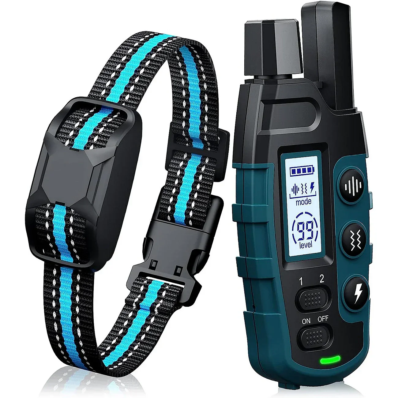 Hondentrainingshalsband met afstandsbediening | Bereik tot 1000 meter | Waterproof | Verstelbaar voor honden 20-51 cm | Oplaadbaar - Image 7