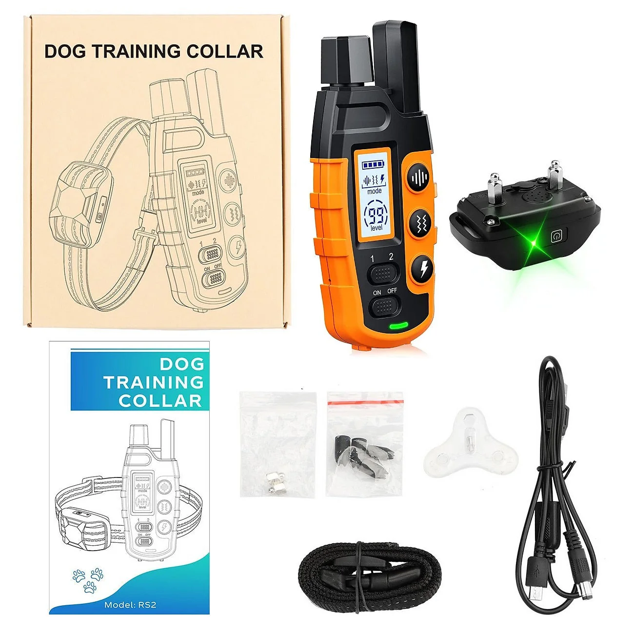 Hondentrainingshalsband met afstandsbediening | Bereik tot 1000 meter | Waterproof | Verstelbaar voor honden 20-51 cm | Oplaadbaar - Image 8