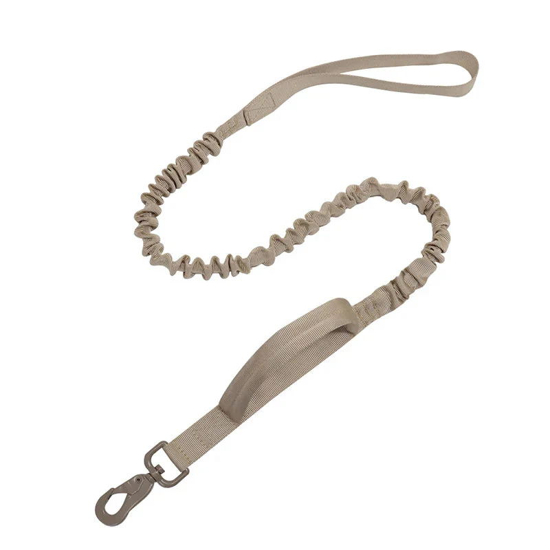 Militaire Hondenriem | Verstelbare Lengte 105-145 cm | Comfortabele Handgreep | Duurzaam Nylon | Metalen Haak | Geschikt voor Avonturen en Training | Zwart - Image 9