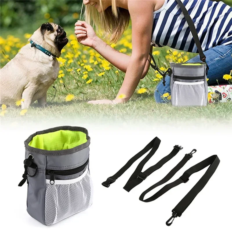 Duurzaam Beloningstasje voor Honden | Vuilafstotend Oxforddoek en Nylon Binnenvoering | 18x14x6 cm | met Klittenbandsluiting en Mesh Vakje - Image 3