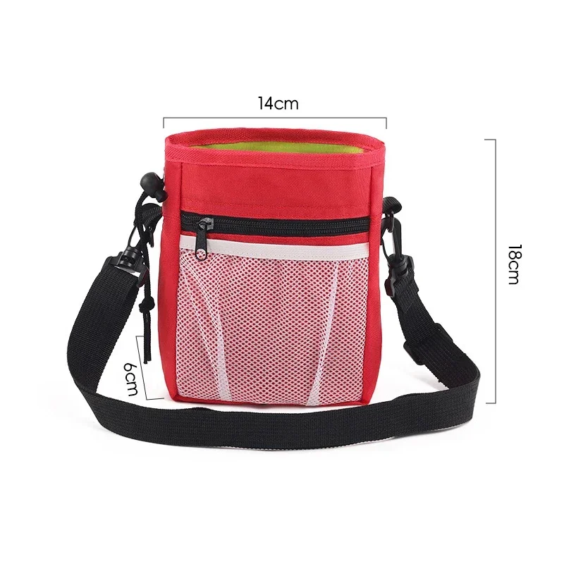 Duurzaam Beloningstasje voor Honden | Vuilafstotend Oxforddoek en Nylon Binnenvoering | 18x14x6 cm | met Klittenbandsluiting en Mesh Vakje - Image 7