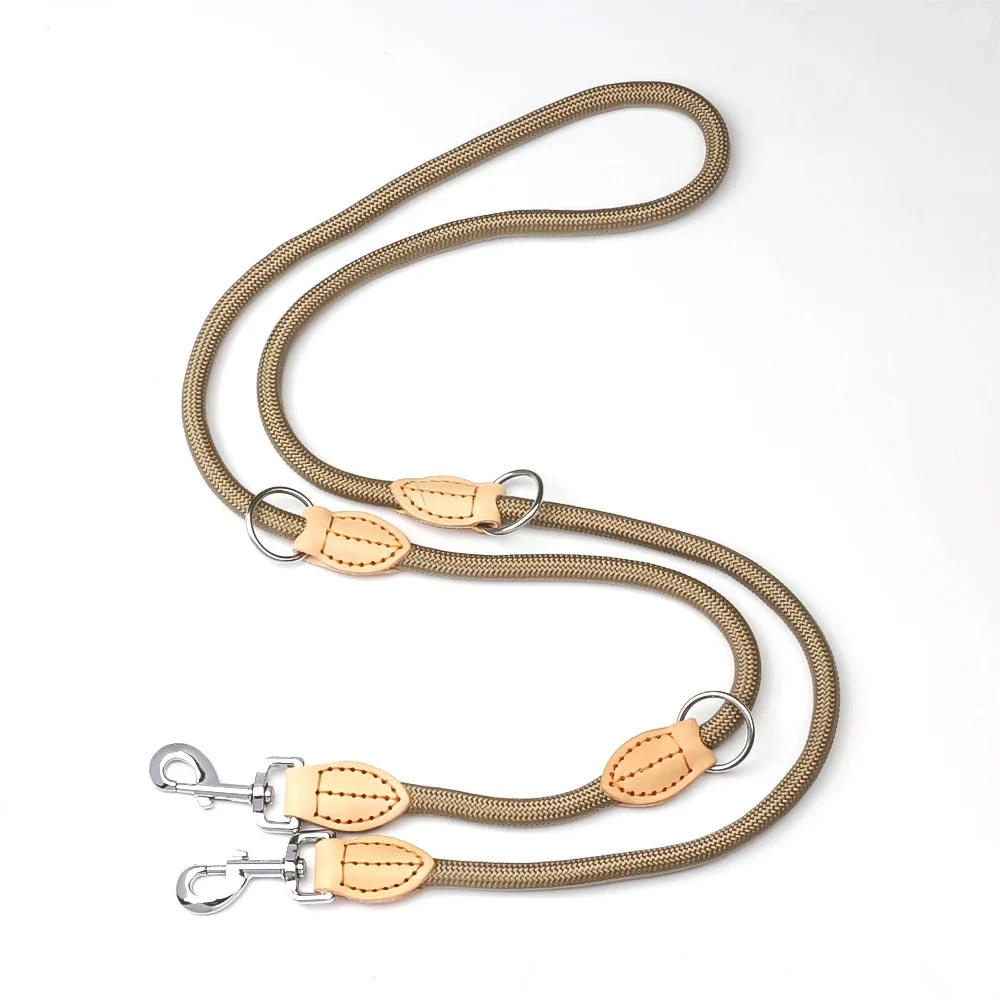 Hands-Free Nylon Riem | Verstelbare Dubbele Riem voor Honden | Antiklitontwerp | Comfortabele Grip voor Grote Honden | Ideaal voor Wandelen met Twee Honden - Image 6