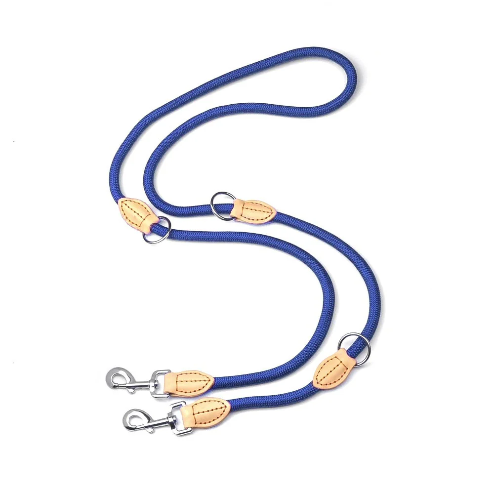 Hands-Free Nylon Riem | Verstelbare Dubbele Riem voor Honden | Antiklitontwerp | Comfortabele Grip voor Grote Honden | Ideaal voor Wandelen met Twee Honden - Image 7