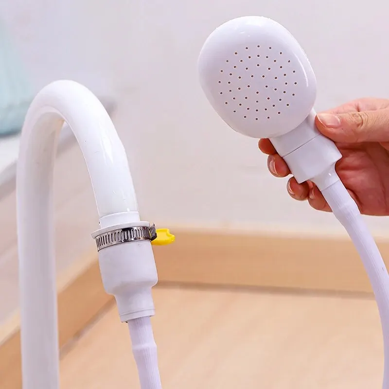 Multifunctionele Douchekop voor Huisdieren | Gemakkelijk Aan Te Sluiten | Flexibele Tuinslang | Ideaal voor Honden, Katten, Buitengebruik | Duurzaam ABS Material - Image 5