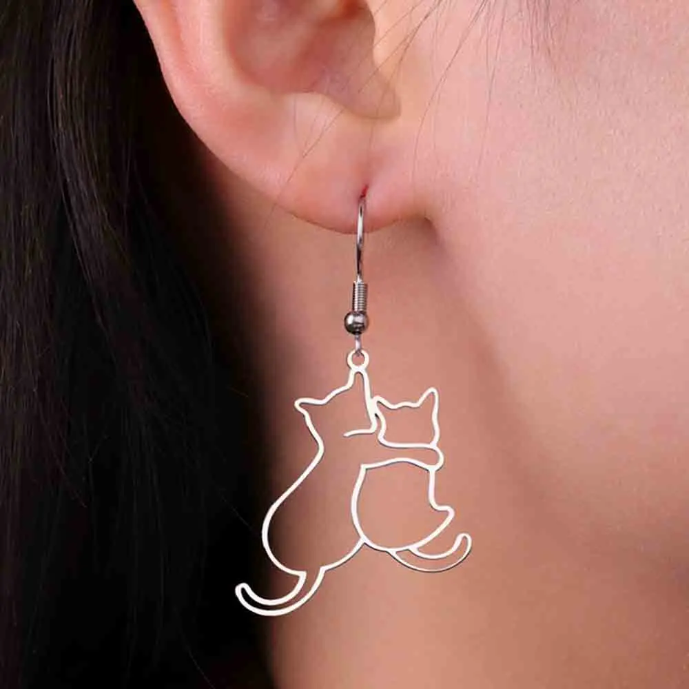 Honden en Katten Ketting voor Dames | Roestvrijstalen Dierenhanger Sieraad | Verstelbare Halsketting | Perfect Cadeau voor Huisdierliefhebbers | My Shape - Image 4