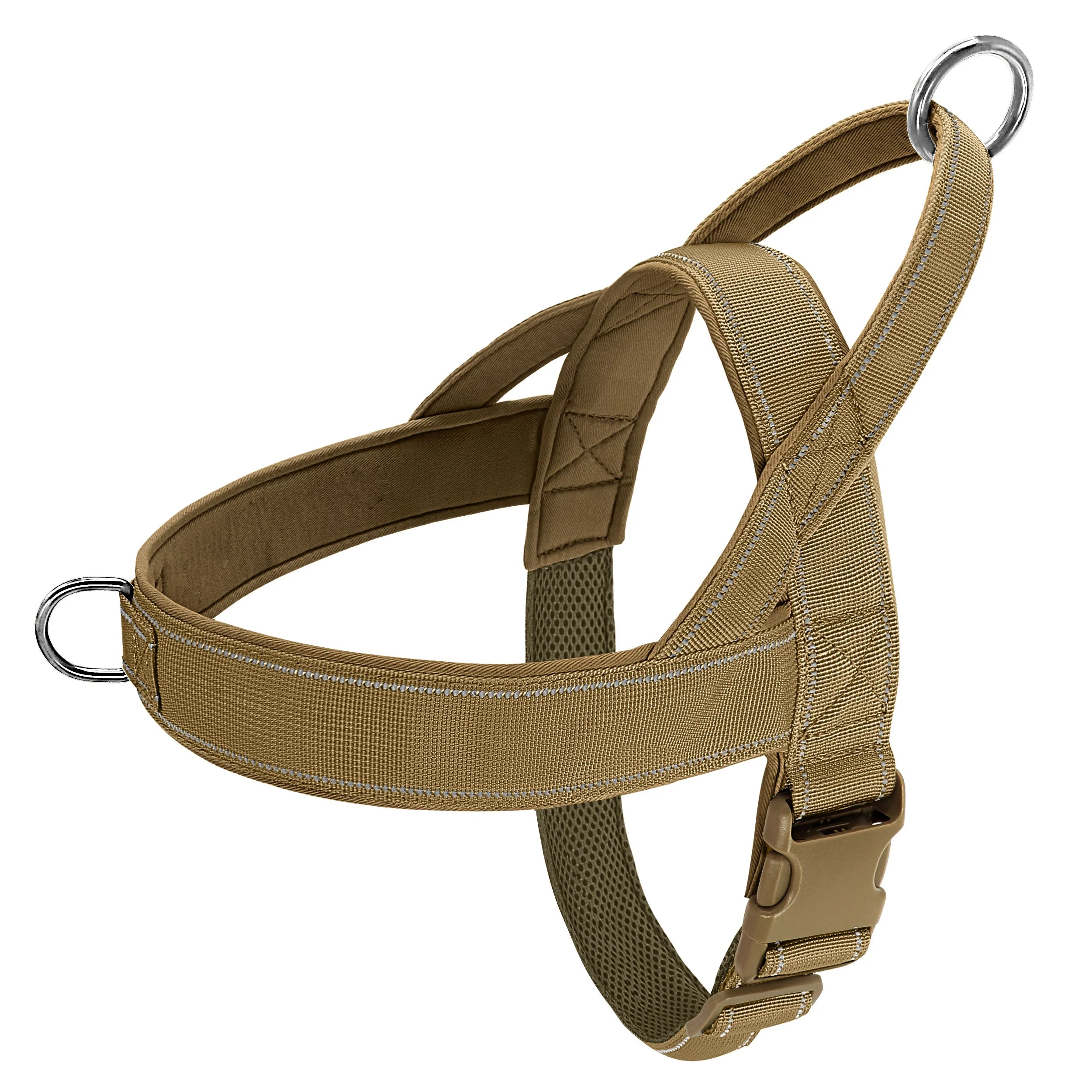 Hondenharnas met Reflecterende Veiligheid | Duurzaam Nylon | No Pull Functie | Verstelbare Pasvorm | Stevig Handvat | Geschikt voor Duitse Herders | Diverse Maten en Kleuren - Image 6