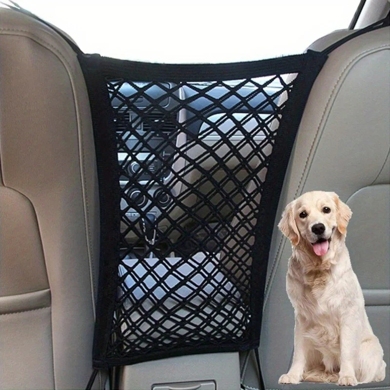Universeel Autobeschermrek | Polyester Net & Organizer | Veiligheidsscheider voor Huisdieren & Baby's | Stretchbaar & Duurzaam | Perfecte