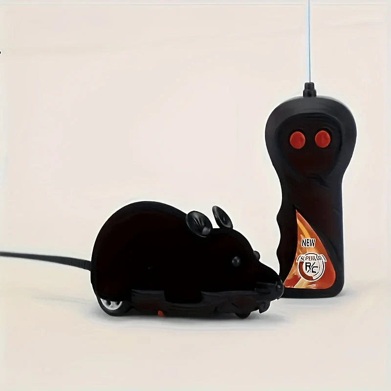 Op afstand bediende rat speelgoed voor katten | Realistisch ontwerp | Flexibele staart | Stimulatie jachtinstinct | Kunststof | 15x9x6,5 cm | Voor grappen en interactief speelplezier - Image 4