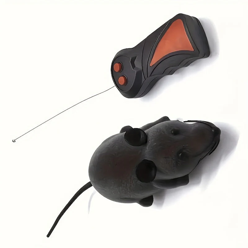 Op afstand bediende rat speelgoed voor katten | Realistisch ontwerp | Flexibele staart | Stimulatie jachtinstinct | Kunststof | 15x9x6,5 cm | Voor grappen en interactief speelplezier - Image 5