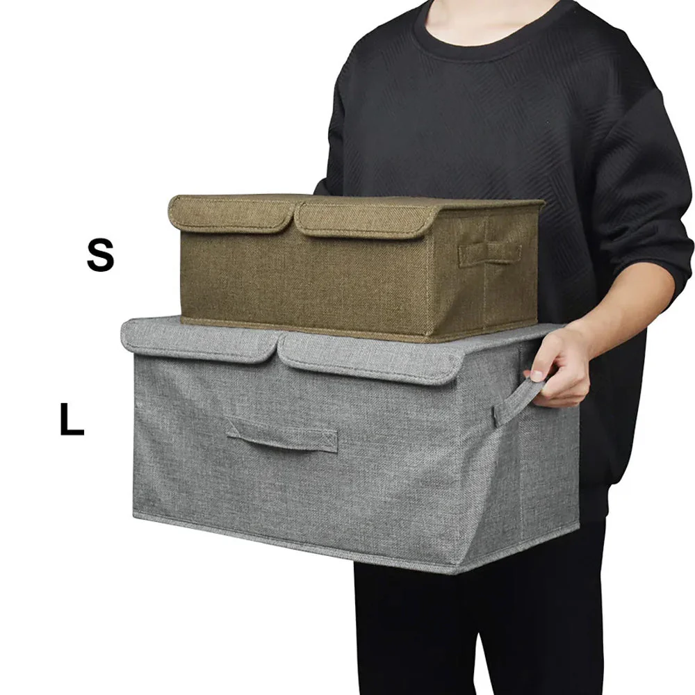 Gepersonaliseerde Opbergbox voor Huisdier Speelgoed | Duurzaam Polyester | Verkrijgbaar in Grijs, Bruin, Khaki, Groen | Maten S en L | Met Deksel voor Organisatie en Netheid | Aanpasbaar met Naam - Image 2