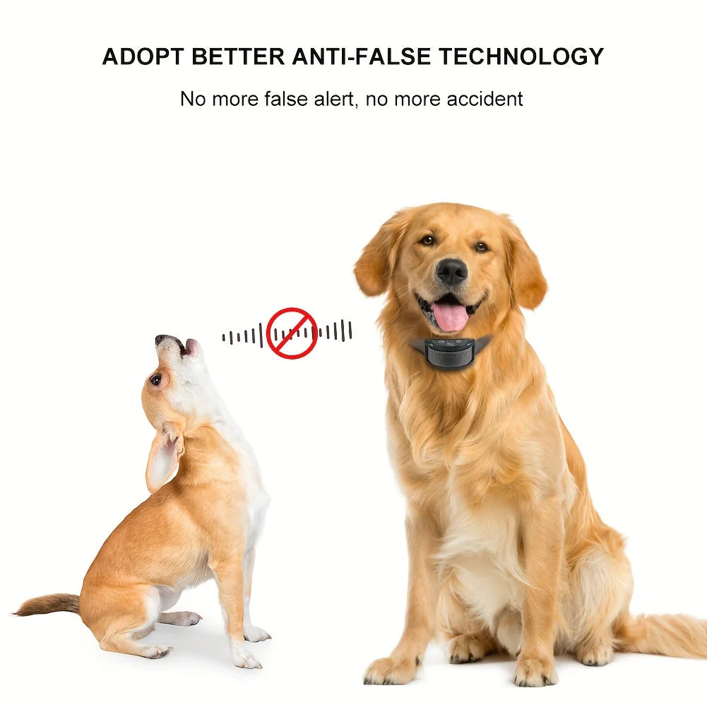 Oplaadbare hondenhalsband zonder schokfunctie | Vibratie- en piepmodi | USB-oplaadbaar | Verstelbaar voor kleine en grote honden | Comfortabele training - Image 8