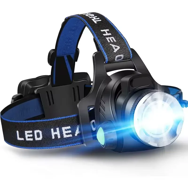 Oplaadbare LED Hoofdlamp | Waterdicht & Krachtig | Verstelbare Zoom | USB Oplaadbaar | Outdoor Avonturen