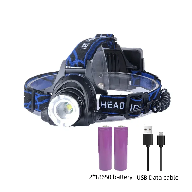 Oplaadbare LED Hoofdlamp | Waterdicht & Krachtig | Verstelbare Zoom | USB Oplaadbaar | Outdoor Avonturen - Image 14