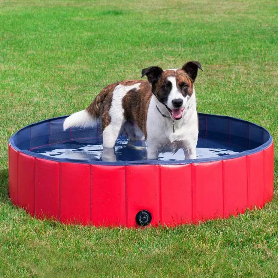 Opvouwbaar Verkoelend Huisdierenzwembad | Draagbaar en Stevig | Ideaal voor Honden, Katten en Kinderen | Geschikt voor Binnen en Buiten - Image 2