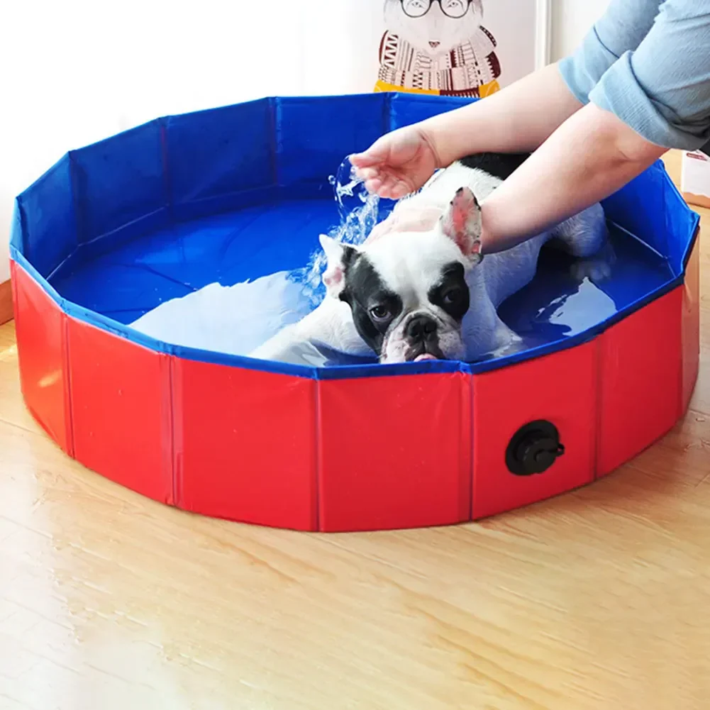 Opvouwbaar Verkoelend Huisdierenzwembad | Draagbaar en Stevig | Ideaal voor Honden, Katten en Kinderen | Geschikt voor Binnen en Buiten - Image 3