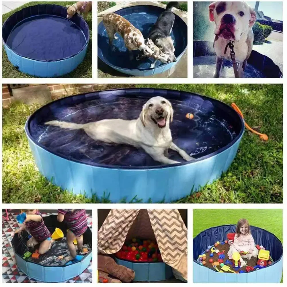 Opvouwbaar Verkoelend Huisdierenzwembad | Draagbaar en Stevig | Ideaal voor Honden, Katten en Kinderen | Geschikt voor Binnen en Buiten - Image 4