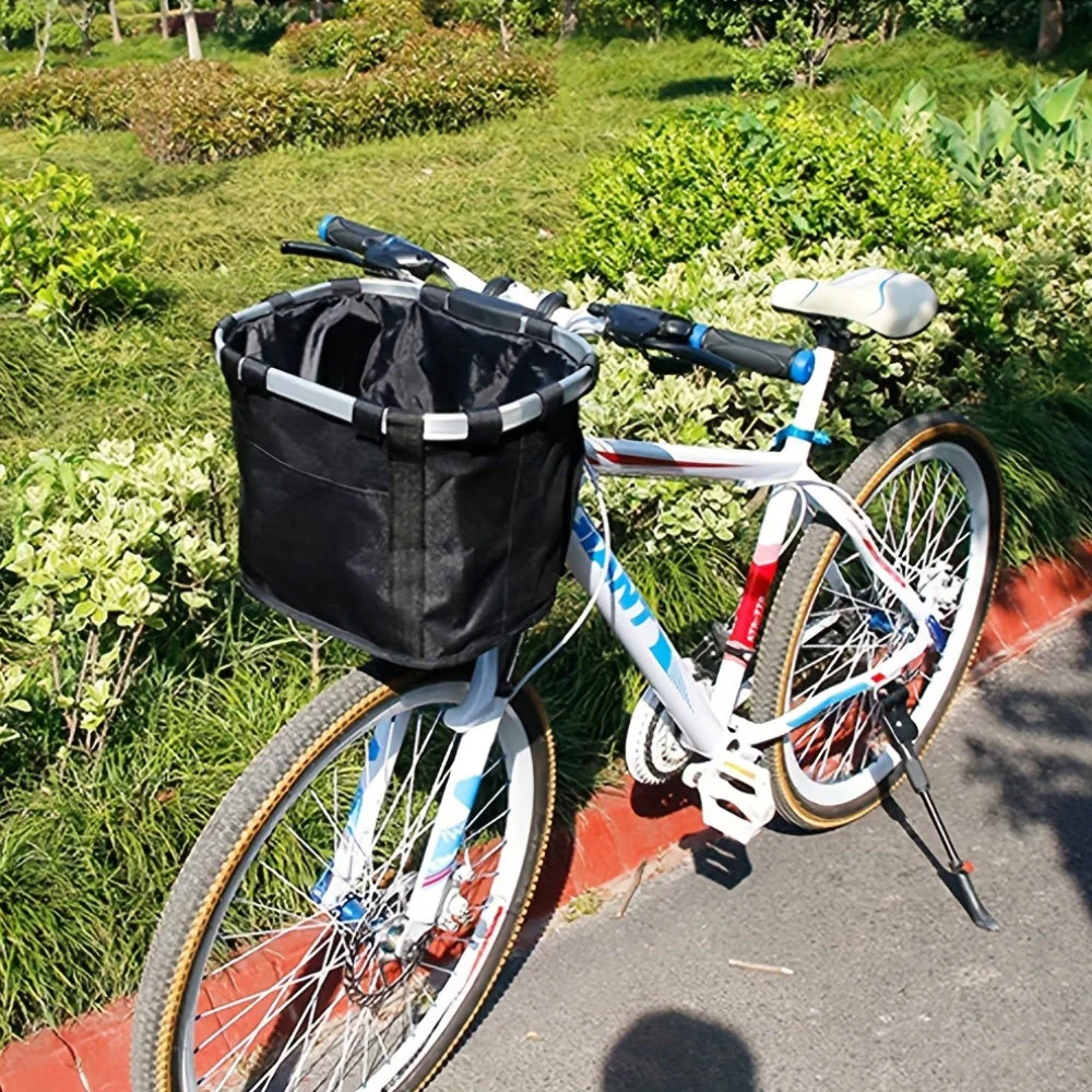 Opvouwbare Fietsmand | Grote Opslag | Sterk Aluminium Frame | Oxford Stof Duurzaam | Geschikt voor Dieren en Boodschappen | Snel Los te Maken - Image 3