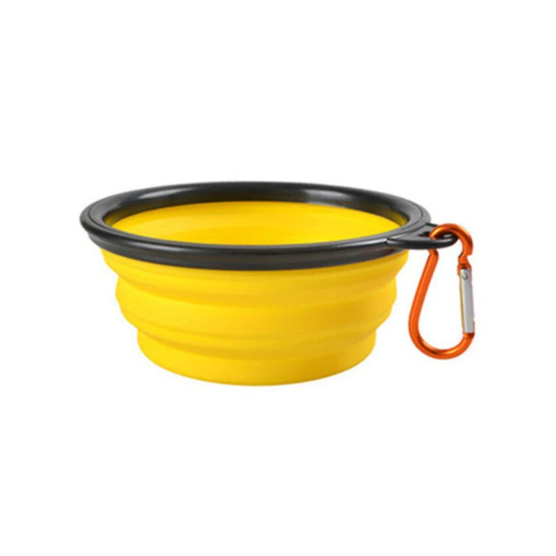 Opvouwbare voerbak voor honden en katten | Duurzaam TPR-rubber | Met karabijnhaak | Compact & lichtgewicht | Ideaal voor onderweg, reizen of wandelingen | Geschikt voor water en voer - Image 3