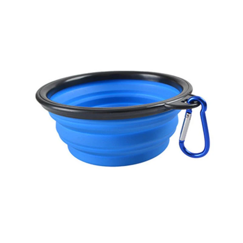 Opvouwbare voerbak voor honden en katten | Duurzaam TPR-rubber | Met karabijnhaak | Compact & lichtgewicht | Ideaal voor onderweg, reizen of wandelingen | Geschikt voor water en voer - Image 5