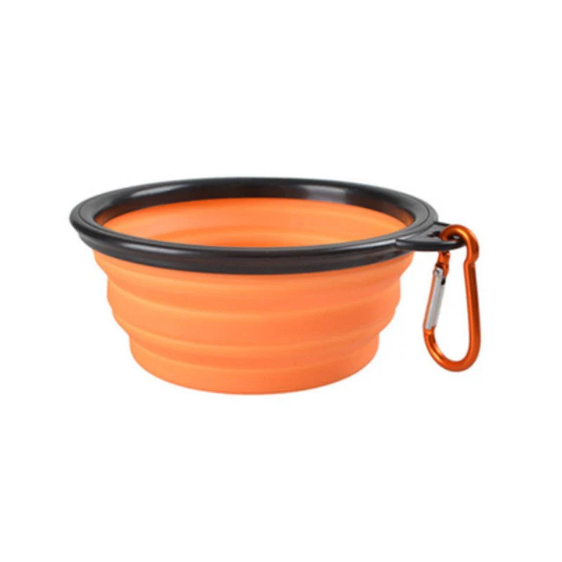 Opvouwbare voerbak voor honden en katten | Duurzaam TPR-rubber | Met karabijnhaak | Compact & lichtgewicht | Ideaal voor onderweg, reizen of wandelingen | Geschikt voor water en voer - Image 7