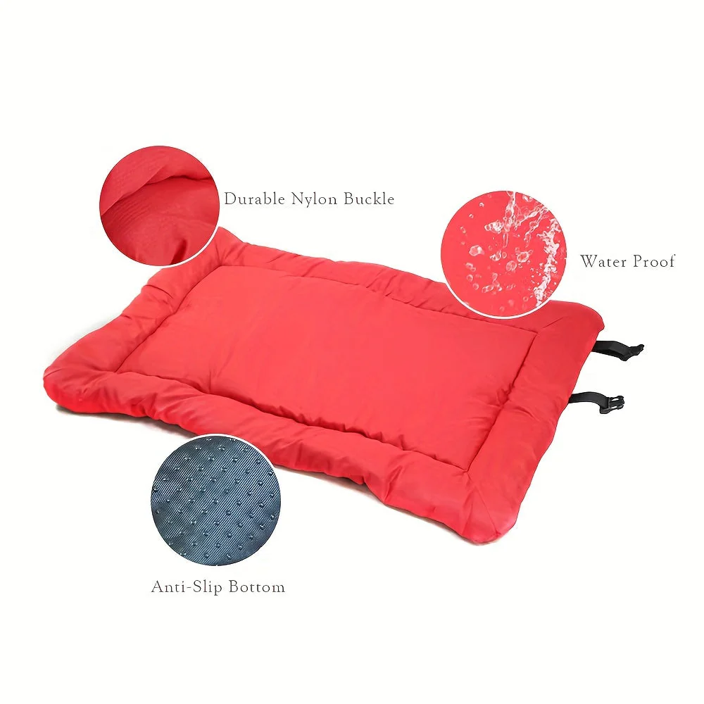 Opvouwbare Waterdichte Hondenmat 90x60 cm | Lichtgewicht Reismat van Polyester | Buitenmat Voor Hond | Gemakkelijk Schoon te Maken | Ideaal voor Camping, Wandelen en Tuin - Image 5