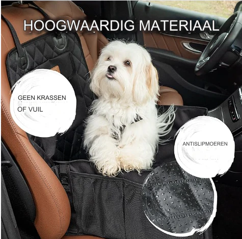 PawCruze luxe veiligheidsautostoel voor huisdieren | Stevig harnassysteem | Zacht gevoerd | Eenvoudige installatie | Geschikt voor auto’s - Image 2