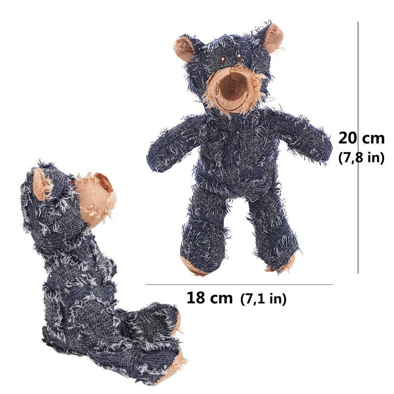 PawPlay Pluche Teddybeer met Pieper voor Kleine Honden | Ideaal voor Training en Plezier | Lichtgewicht en Duurzaam - Image 4