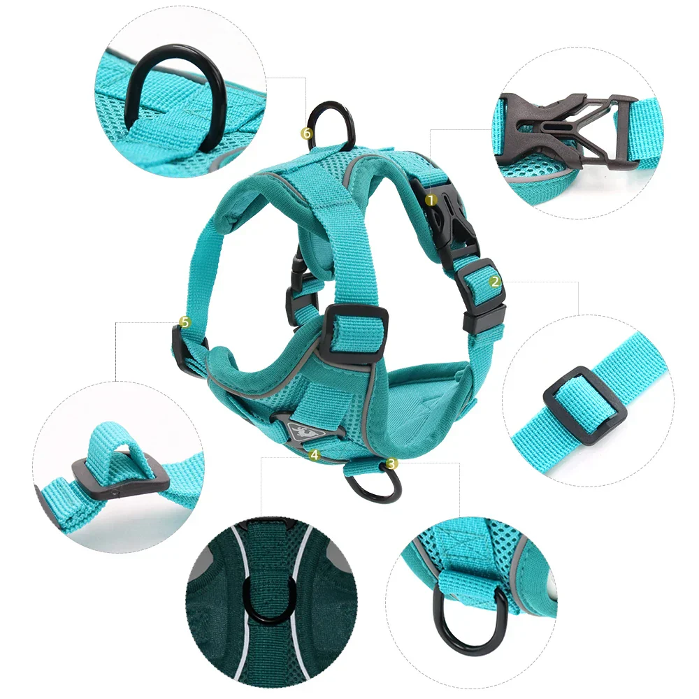 PawSecure | Veilig en Comfortabel Buitenharnas voor Honden en Katten | Reflecterend en Ademend Mesh | Verschillende Maten en Kleuren - Image 5