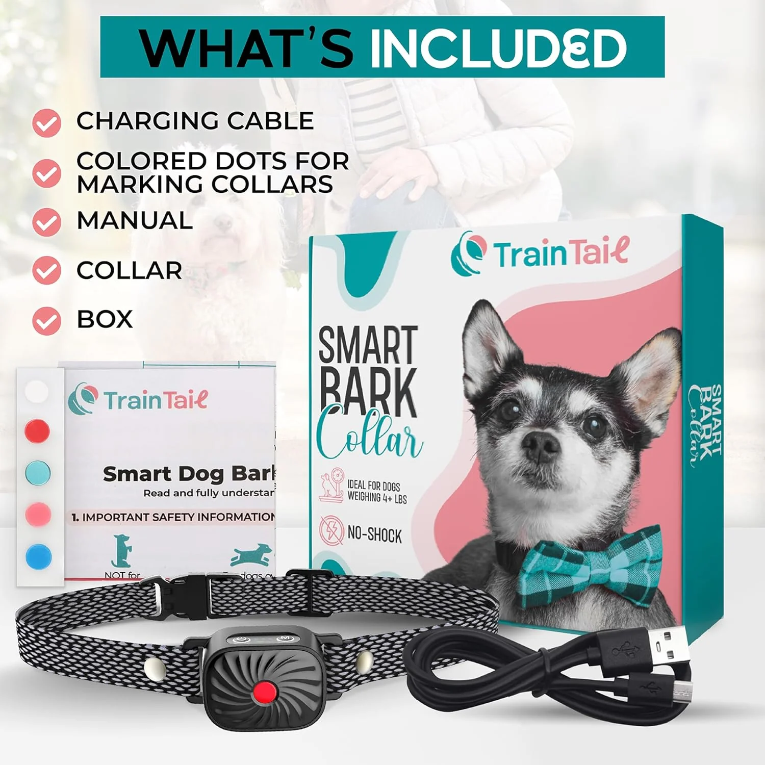 PawSilence anti-blaf halsband voor kleine honden | Verstelbare waterbestendige trainingshalsband tegen overmatig blaffen | Comfortabel en effectief in alle weersomstandigheden - Image 7