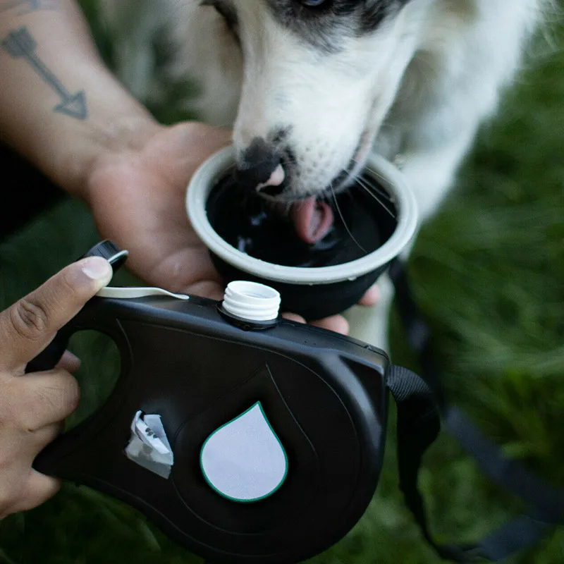 PawTrekker handsfree hondenuitlaatset | Met waterdispenser, afvalzakhouder en opbergvakje | Ideaal voor wandelen, trektochten en reizen - Image 4