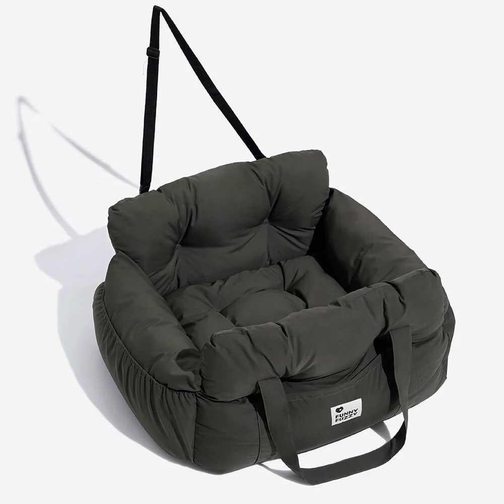 Nomadway | Veilig Hondenbed voor Auto | Zachte Pluche Binnenkant | Wasbare Afneembare Hoes | Praktische Zijzakken - Image 11