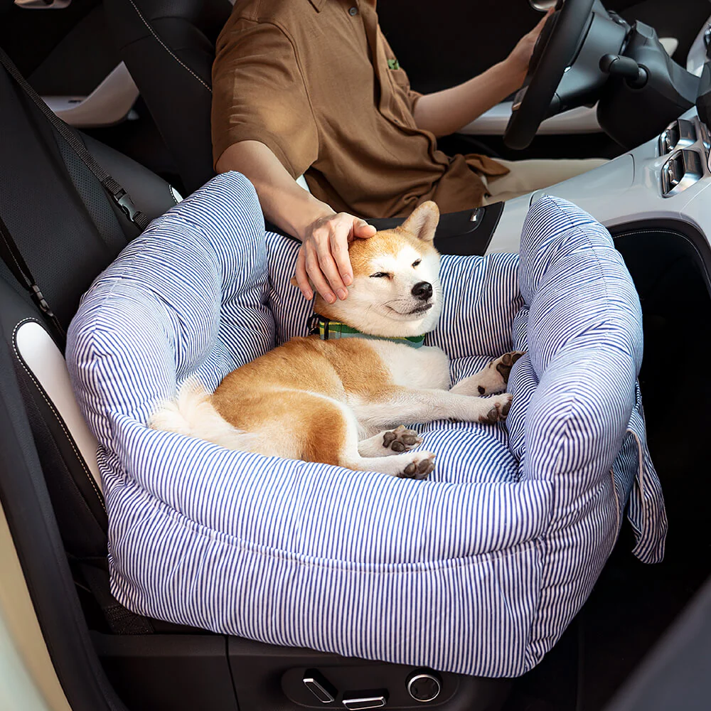 Nomadway | Veilig Hondenbed voor Auto | Zachte Pluche Binnenkant | Wasbare Afneembare Hoes | Praktische Zijzakken - Image 3