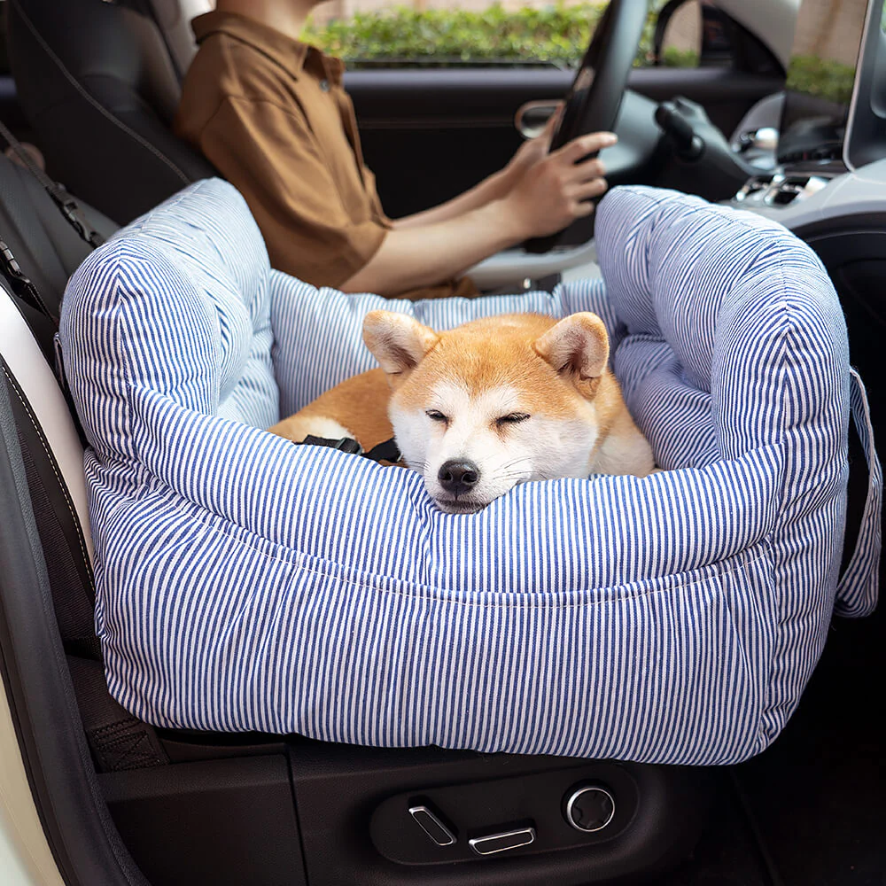 Nomadway | Veilig Hondenbed voor Auto | Zachte Pluche Binnenkant | Wasbare Afneembare Hoes | Praktische Zijzakken - Image 4