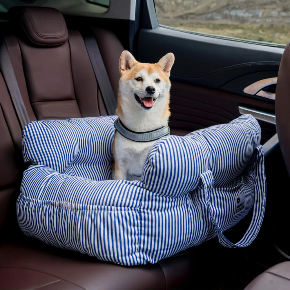 Nomadway | Veilig Hondenbed voor Auto | Zachte Pluche Binnenkant | Wasbare Afneembare Hoes | Praktische Zijzakken - Image 5