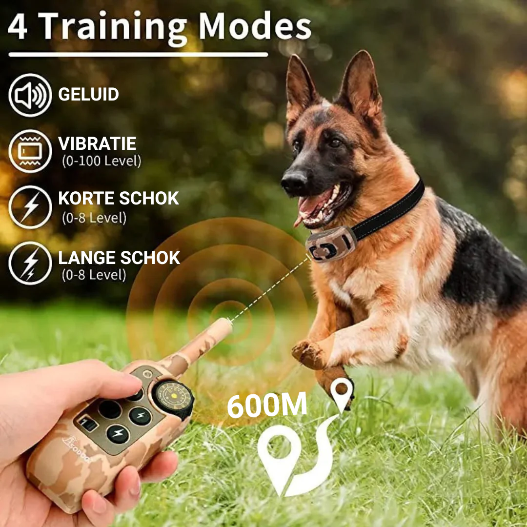 Trainingshalsband voor Honden | Verstelbaar | Bereik 670m | Waterdicht | Draadloze Communicatie | Lange Batterijduur | Intuïtieve Bediening | Veelzijdige Trainingsmodi | Veilig en Duurzaam - Image 2