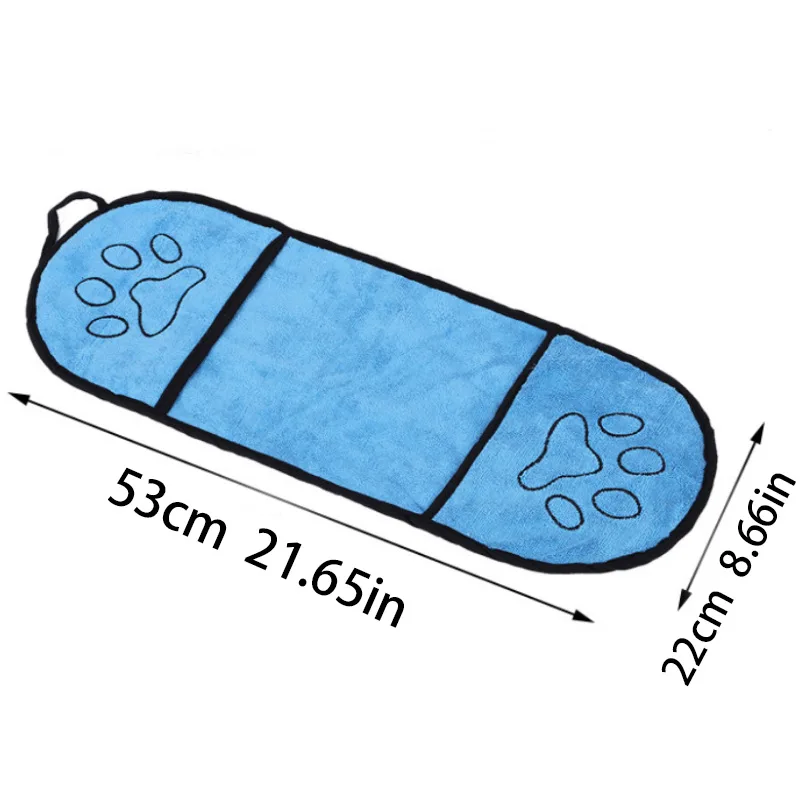 Chenille Huisdier Handdoek | Sneldrogend Absorberend | Geschikt voor Hond en Kat | Zacht Microfiber | Duurzaam en Comfortabel | Ideaal voor Dagelijkse Verzorging en Regenachtige Dagen | 53x22cm - Image 6