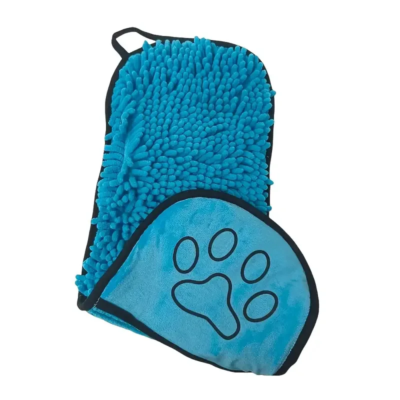 Chenille Huisdier Handdoek | Sneldrogend Absorberend | Geschikt voor Hond en Kat | Zacht Microfiber | Duurzaam en Comfortabel | Ideaal voor Dagelijkse Verzorging en Regenachtige Dagen | 53x22cm - Image 8