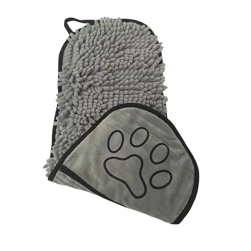 Chenille Huisdier Handdoek | Sneldrogend Absorberend | Geschikt voor Hond en Kat | Zacht Microfiber | Duurzaam en Comfortabel | Ideaal voor Dagelijkse Verzorging en Regenachtige Dagen | 53x22cm - Image 9
