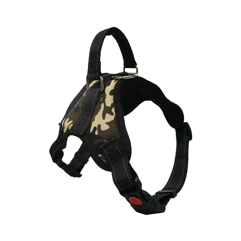 Hondenharnas Verstelbaar | Nylon Reflecterend | Geschikt voor Alle Honden | 150cm Sterke Riem | Zwart Rood Camouflage Luipaard | Alle Seizoenen Draagcomfort | Duurzaam en Veilig - Image 11