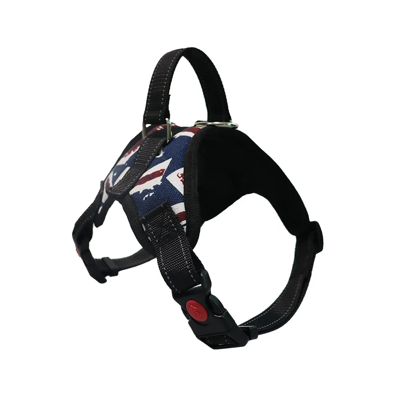 Hondenharnas Verstelbaar | Nylon Reflecterend | Geschikt voor Alle Honden | 150cm Sterke Riem | Zwart Rood Camouflage Luipaard | Alle Seizoenen Draagcomfort | Duurzaam en Veilig - Image 14