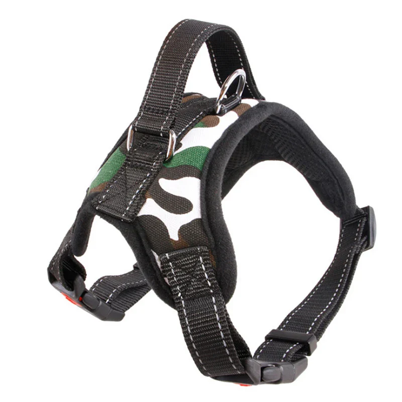Hondenharnas Verstelbaar | Nylon Reflecterend | Geschikt voor Alle Honden | 150cm Sterke Riem | Zwart Rood Camouflage Luipaard | Alle Seizoenen Draagcomfort | Duurzaam en Veilig - Image 15
