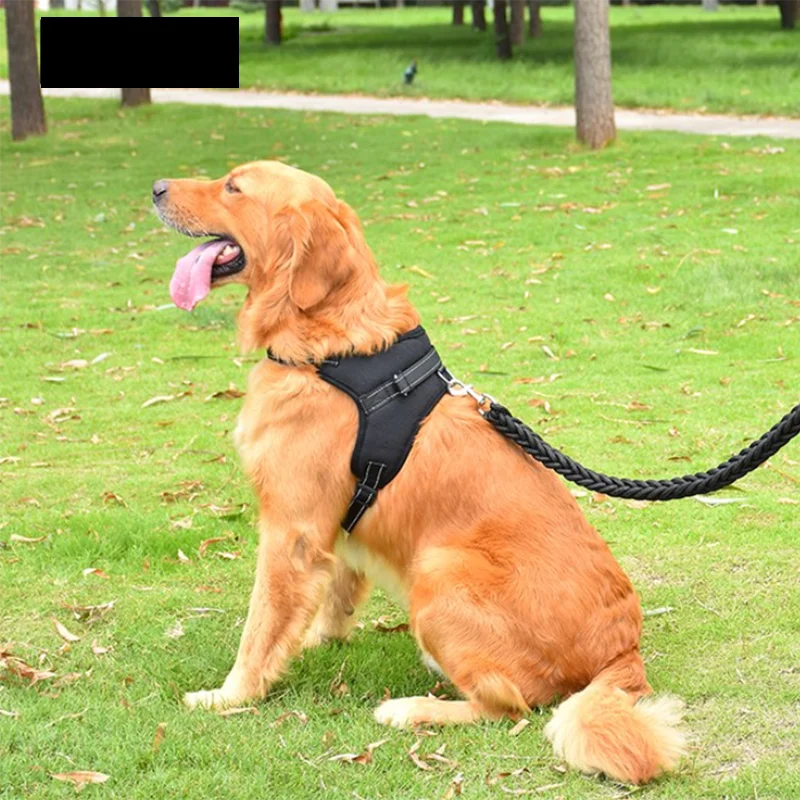 Hondenharnas Verstelbaar | Nylon Reflecterend | Geschikt voor Alle Honden | 150cm Sterke Riem | Zwart Rood Camouflage Luipaard | Alle Seizoenen Draagcomfort | Duurzaam en Veilig - Image 4