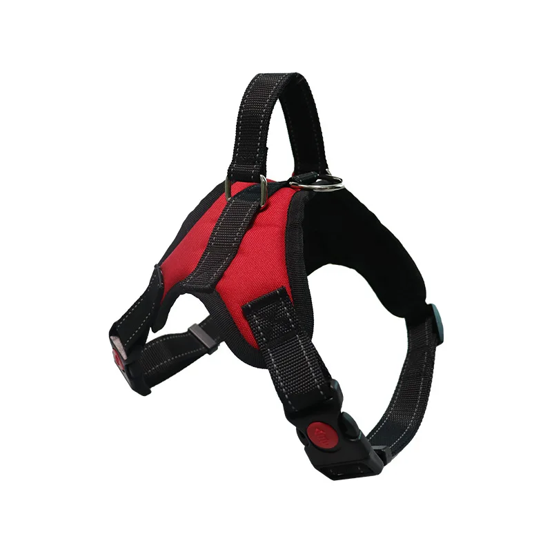 Hondenharnas Verstelbaar | Nylon Reflecterend | Geschikt voor Alle Honden | 150cm Sterke Riem | Zwart Rood Camouflage Luipaard | Alle Seizoenen Draagcomfort | Duurzaam en Veilig - Image 7