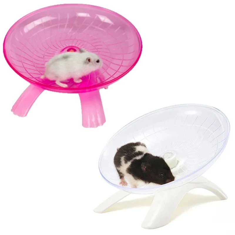 Draaischijf Hamsterwiel Geluidloos | Kunststof Speelgoed | Stalen As Hamstermolen | Kleine Dieren Accessoires | NoEnName_Null - Image 2