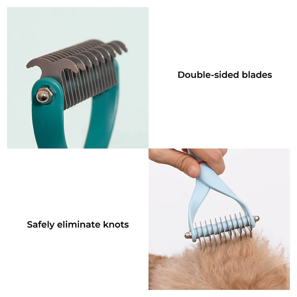 Pet Safe Ontwarrende Kam met Dubbele Bladen voor Klitvrije Hondenvacht | Ergonomische Handvat | Voor Zachte Massage - Image 5